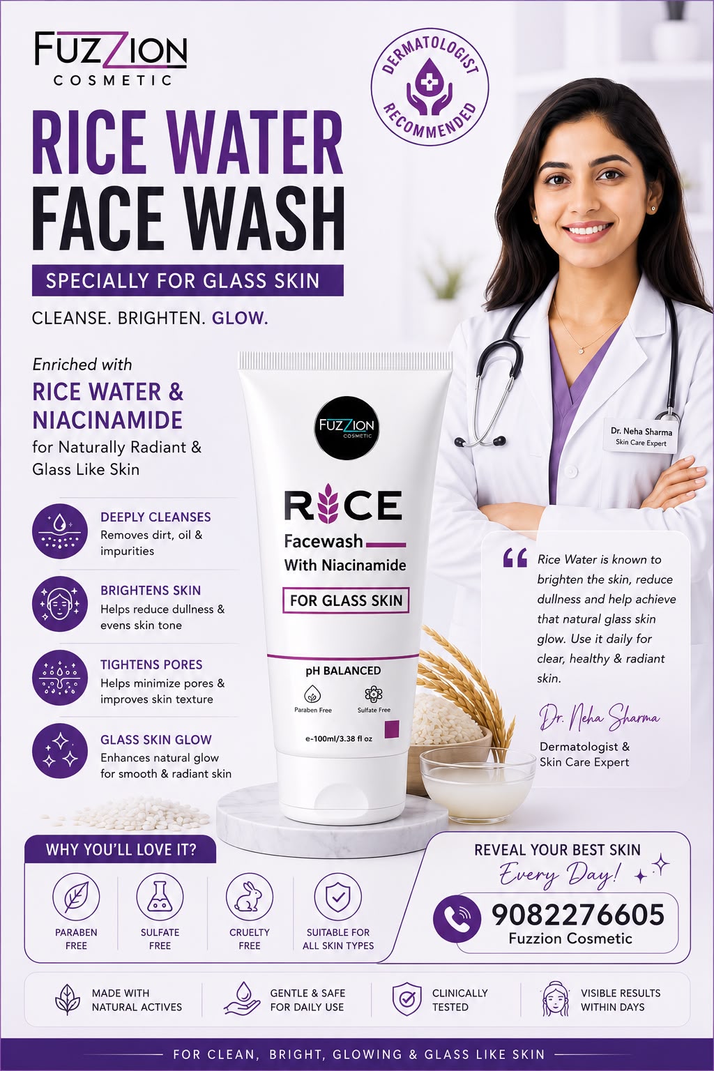 Rice Water Face Wash preview 1